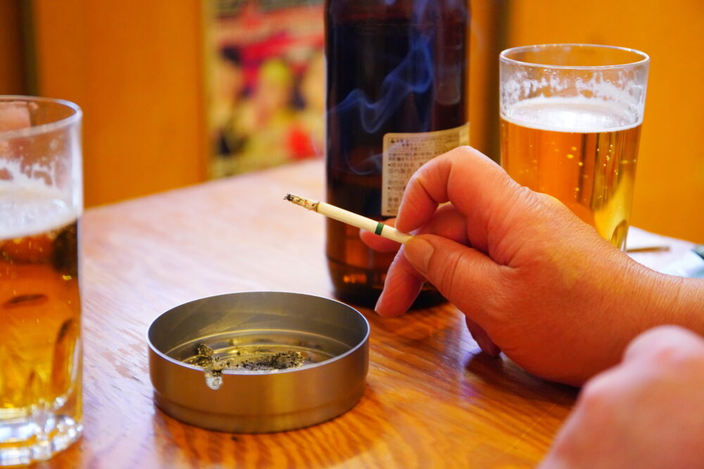 飲酒と喫煙の複合