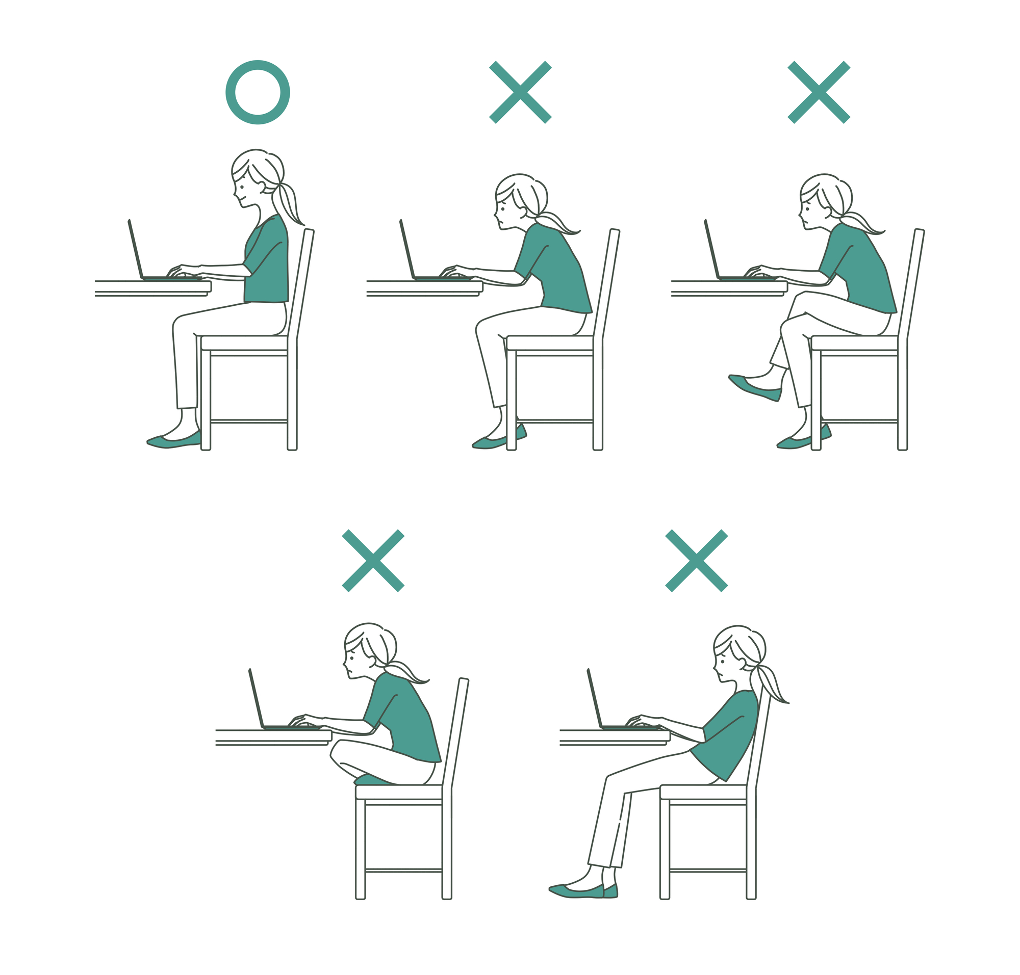 腰が痛いときの座り方