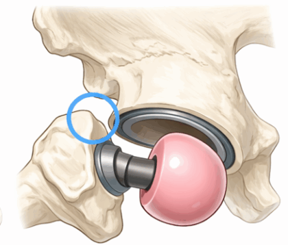インピンジポイントが支点となりてこの力がかかり脱臼する
