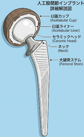 人工股関節パーツ解説